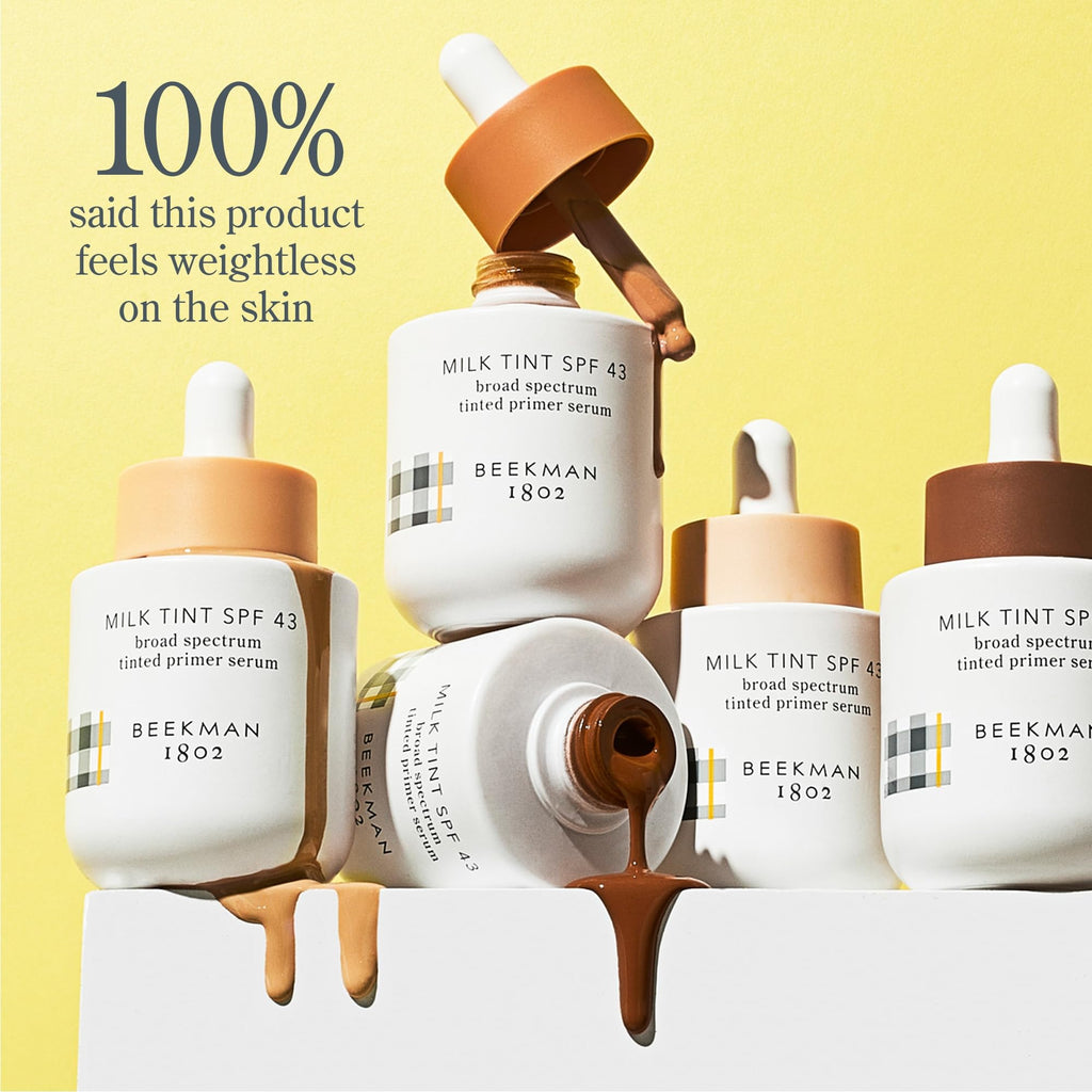 Beekman 1802 Milk Tint Primer SPF 43 – Goat Milk, Cruelty-Free, 1 oz