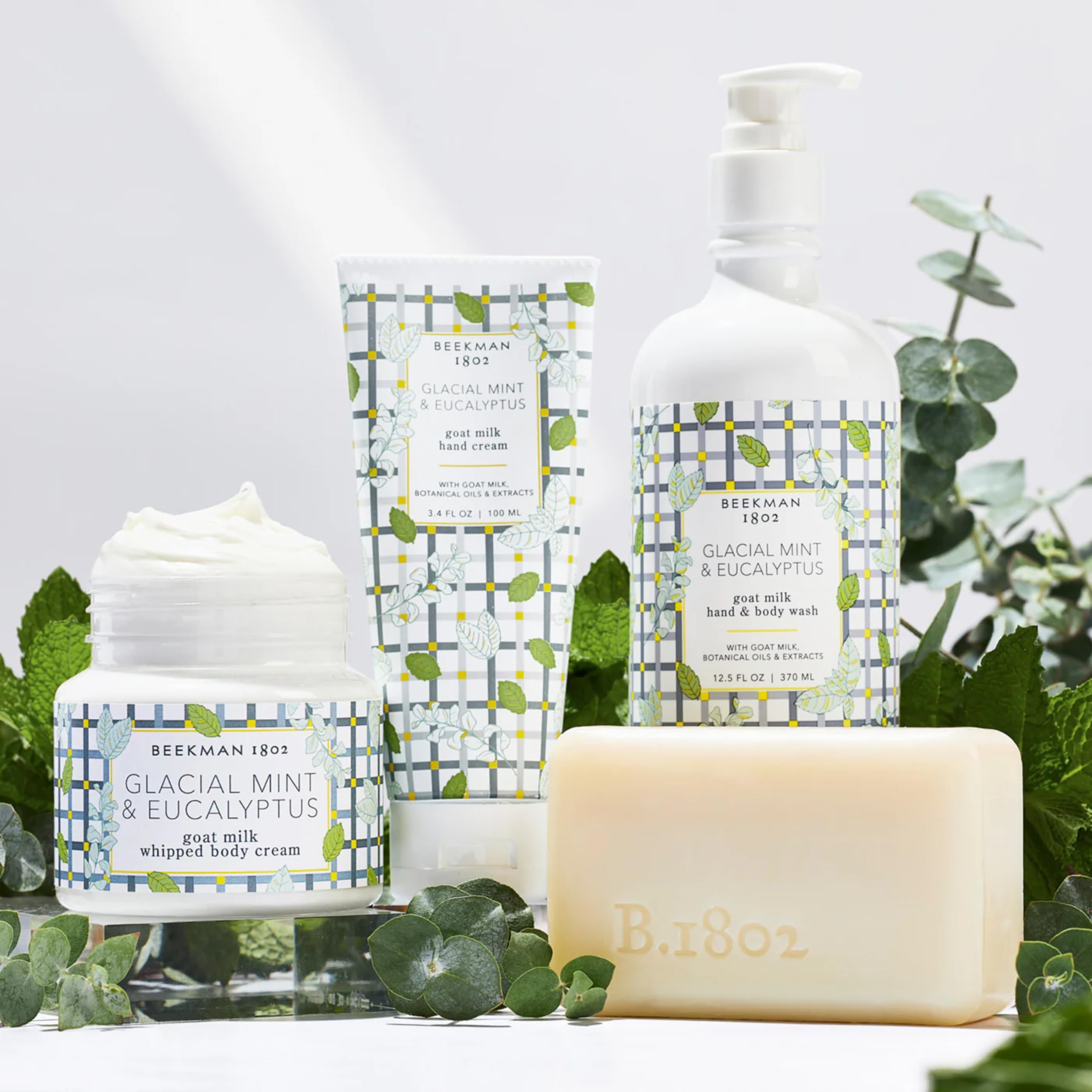 Beekman 1802 Glacial Mint & Eucalyptus Face Wipes – 30 Count | Goat Milk, Aloe Vera & CoQ10