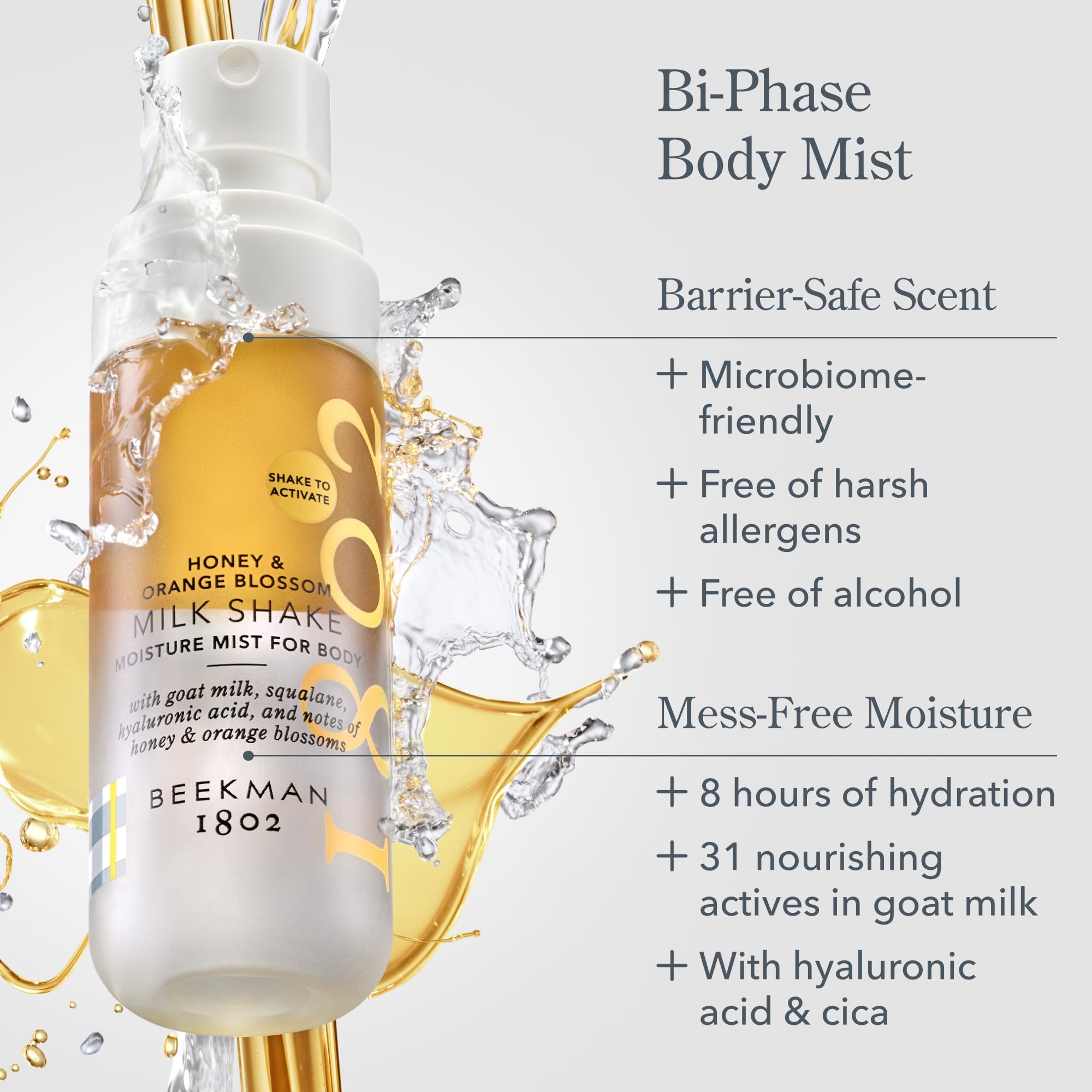 Beekman 1802 Milk Shake Body Mist – Honey & Orange Blossom