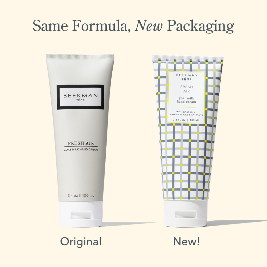 Beekman 1802 Pure Goat Milk Hand Cream – Fresh Air, 3.4 oz | Gentle, Hydrating
