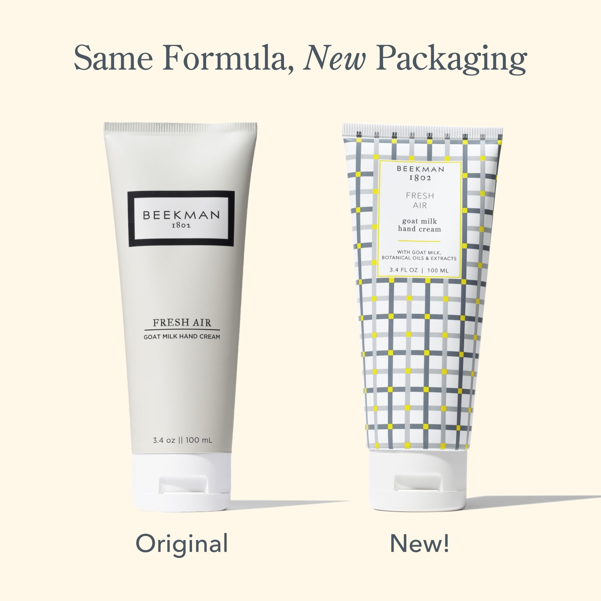 Beekman 1802 Pure Goat Milk Hand Cream – Fresh Air, 3.4 oz | Gentle, Hydrating