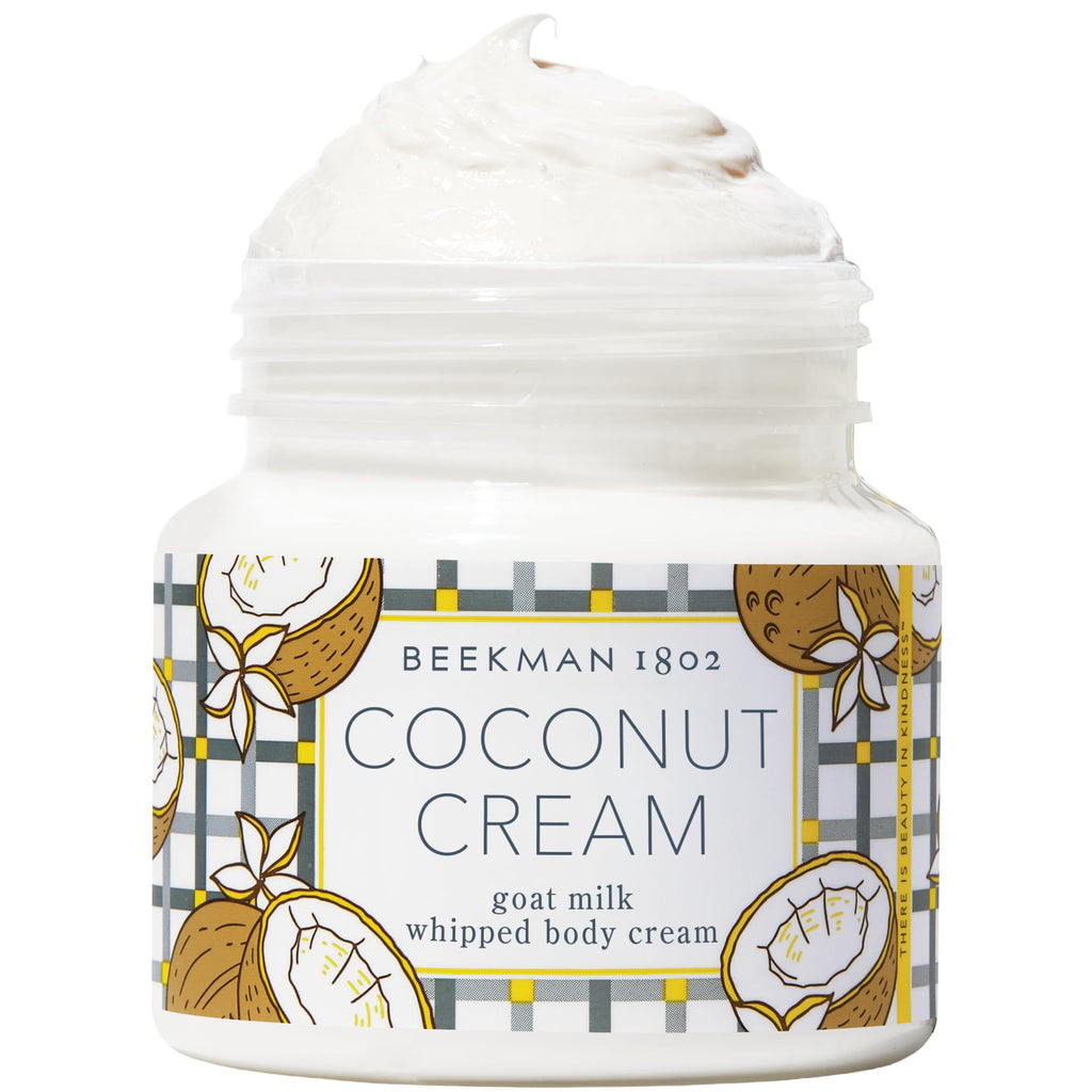 Beekman 1802 Whipped Body Cream – Deep Hydration with Goat Milk, Mango Seed Butter & Vitamin E (8 oz) – Coconut Cream