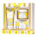 Beekman 1802 Best of the Zest Sunshine Lemon 3-Piece Bodycare Gift Set | Gentle Goat Milk Hydration