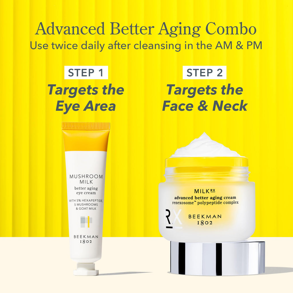 Beekman 1802 Milk RX Advanced Better Aging Cream Mini – Fragrance Free & Goat Milk Exosomes