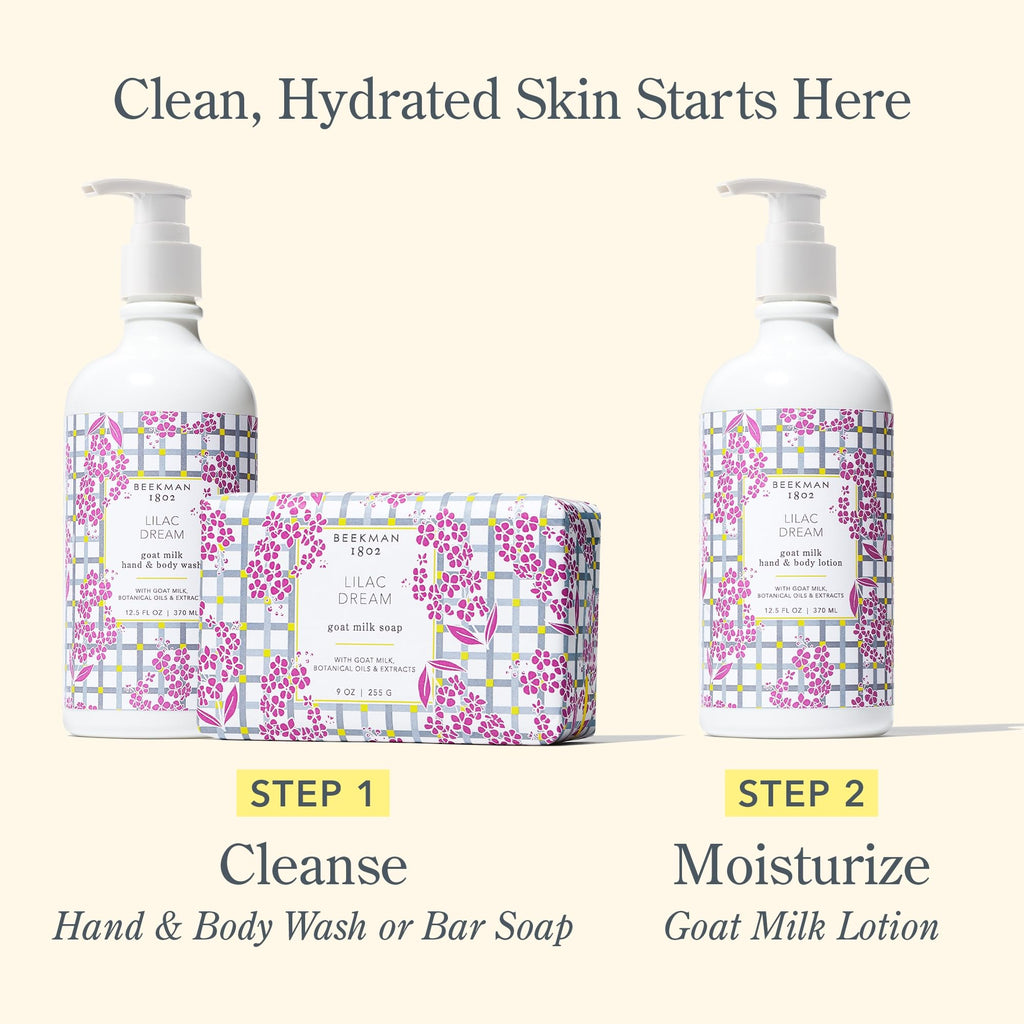 Beekman 1802 Goat Milk Body Lotion Lilac Dream – Hydrating & Gentle for Sensitive Skin
