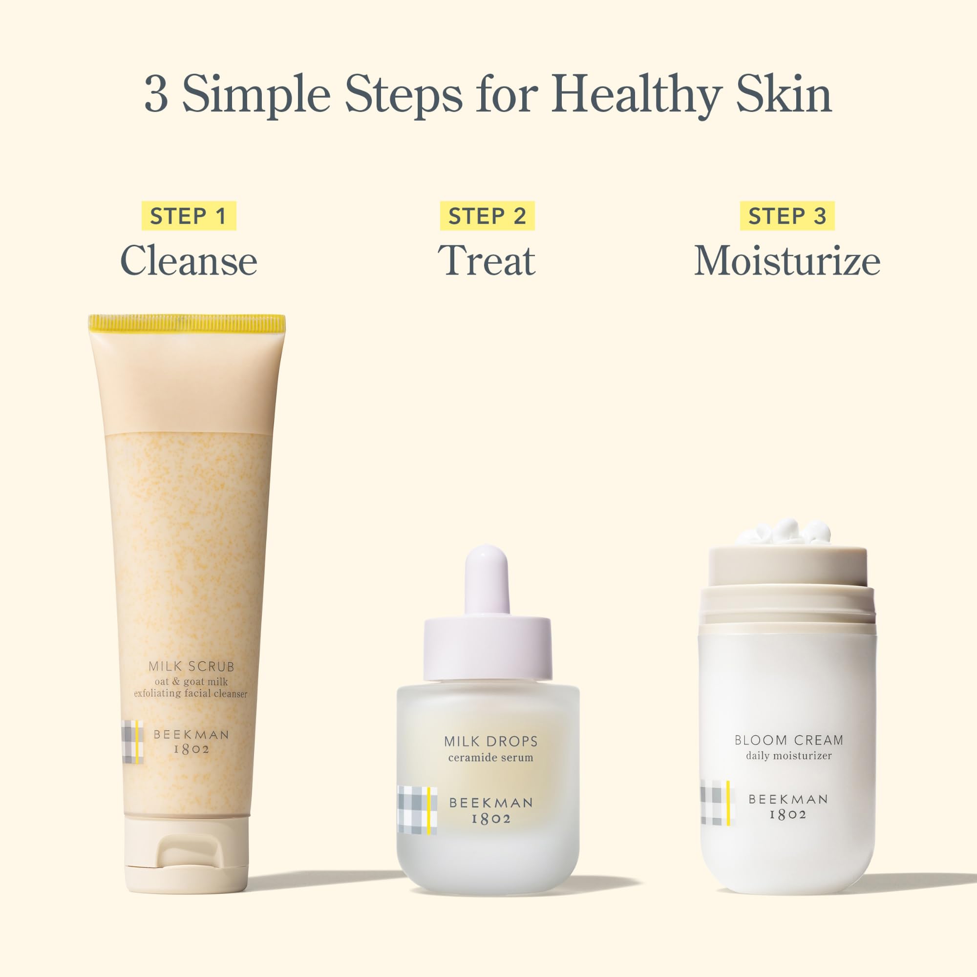 Beekman 1802 Milk Drops Ceramide Serum — Fragrance-Free Hydration for Oily/Acne-Prone Skin