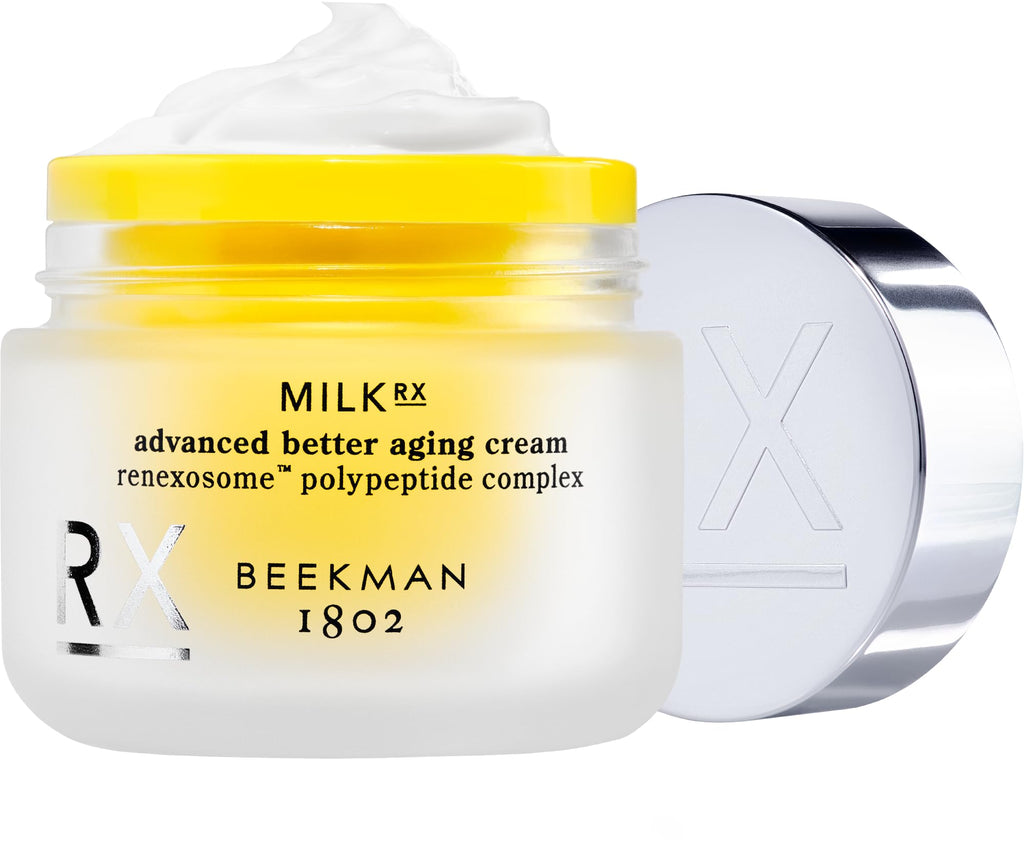 Beekman 1802 Milk RX Advanced Better Aging Cream – Goat Milk Exosomes & Polypeptides, Fragrance Free