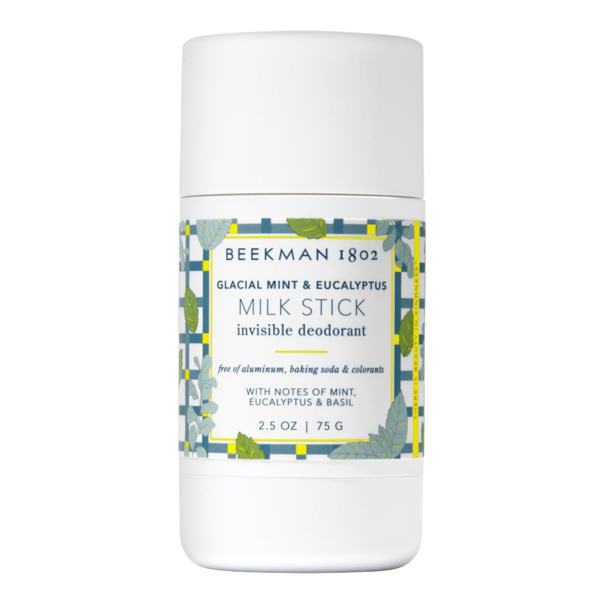 Beekman 1802 Milk Stick Whole Body Deodorant – Glacial Mint & Eucalyptus | Aluminum-Free & Gentle on Sensitive Skin