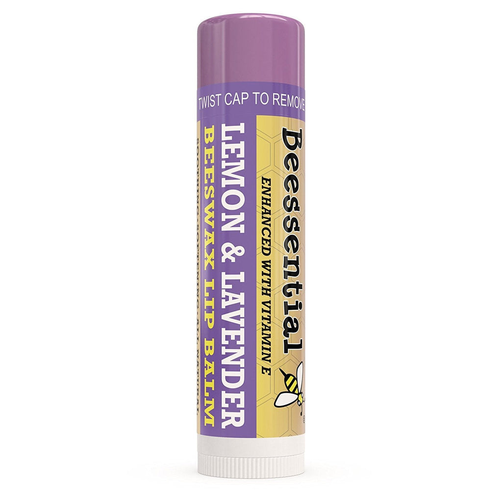 Beessential Lavender Lip Balm – 18 Pack Bulk, USA Made, Paraben Free