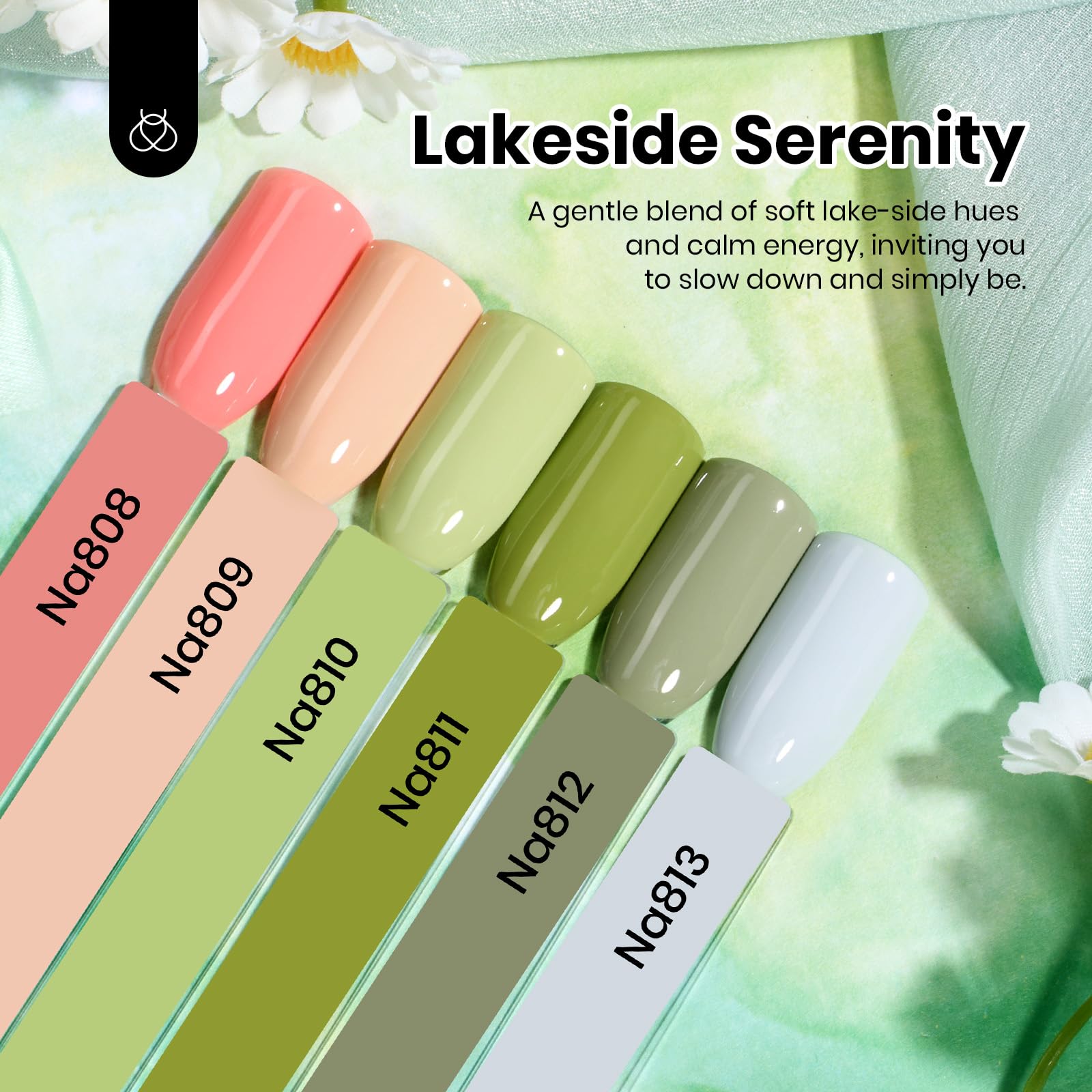 Beetles Spring Gel Polish Set – 6 HEMA-Free Colors (15ml) for UV/LED Nail Lamp
