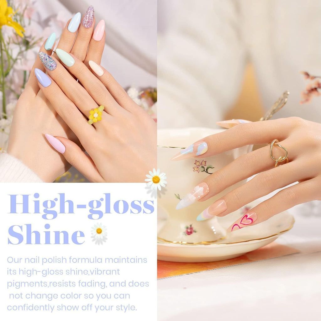 Beetles Pink Gel Nail Polish Set – 20 Macaron Colors with Base & Top Coats