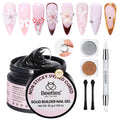 Beetles 3D Gel Nail Art Kit Crystal Orb – Clear Builder Gel 1 oz, 5-in-1 DIY Nail Art for Home Salon (UV/LED Cure Required)