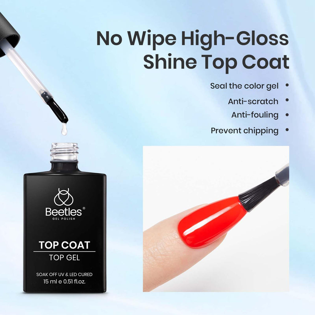 Beetles Gel Polish Prep Set: Base Coat, No-Wipe Top Coat, Dehydrator & Primer