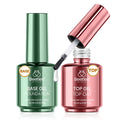 Beetles No Wipe Gel Top Coat & Base Coat Set – 15ml Each, Long-Lasting Shine