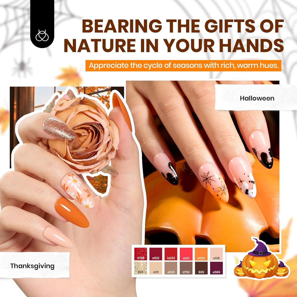 Beetles Winter Gel Nail Polish Set — 60 Colors, Base & Top Coat Kit, 8-Piece Tools, UV/LED Ready for DIY Nails