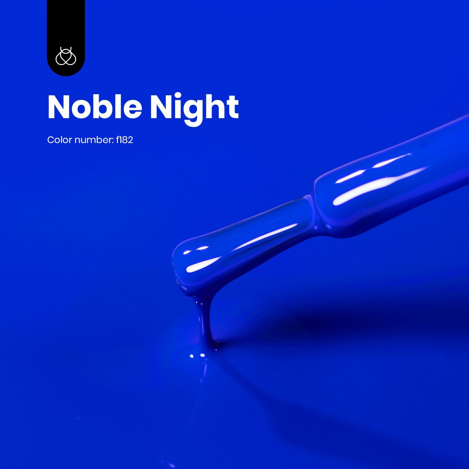 Beetles Blue Gel Nail Polish 15ml – Noble Night (Royal Blue, F182) | Soak-Off UV/LED, Cruelty-Free