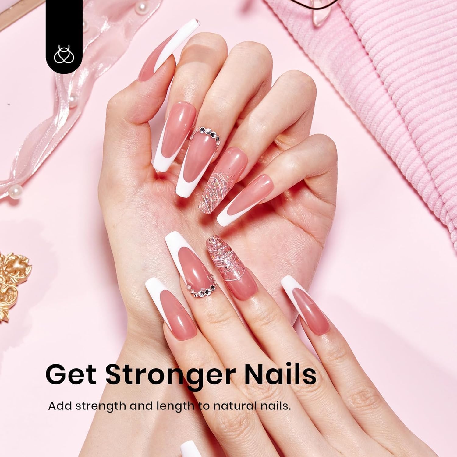 Beetles Builder Gel Set 6 Colors | 7-in-1 Nail Builder for Apex, Strength & Extensions