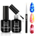 Beetles Builder Gel & Blooming Gel Set — 15ml Each for Marble Nail Art & Builder Extensions