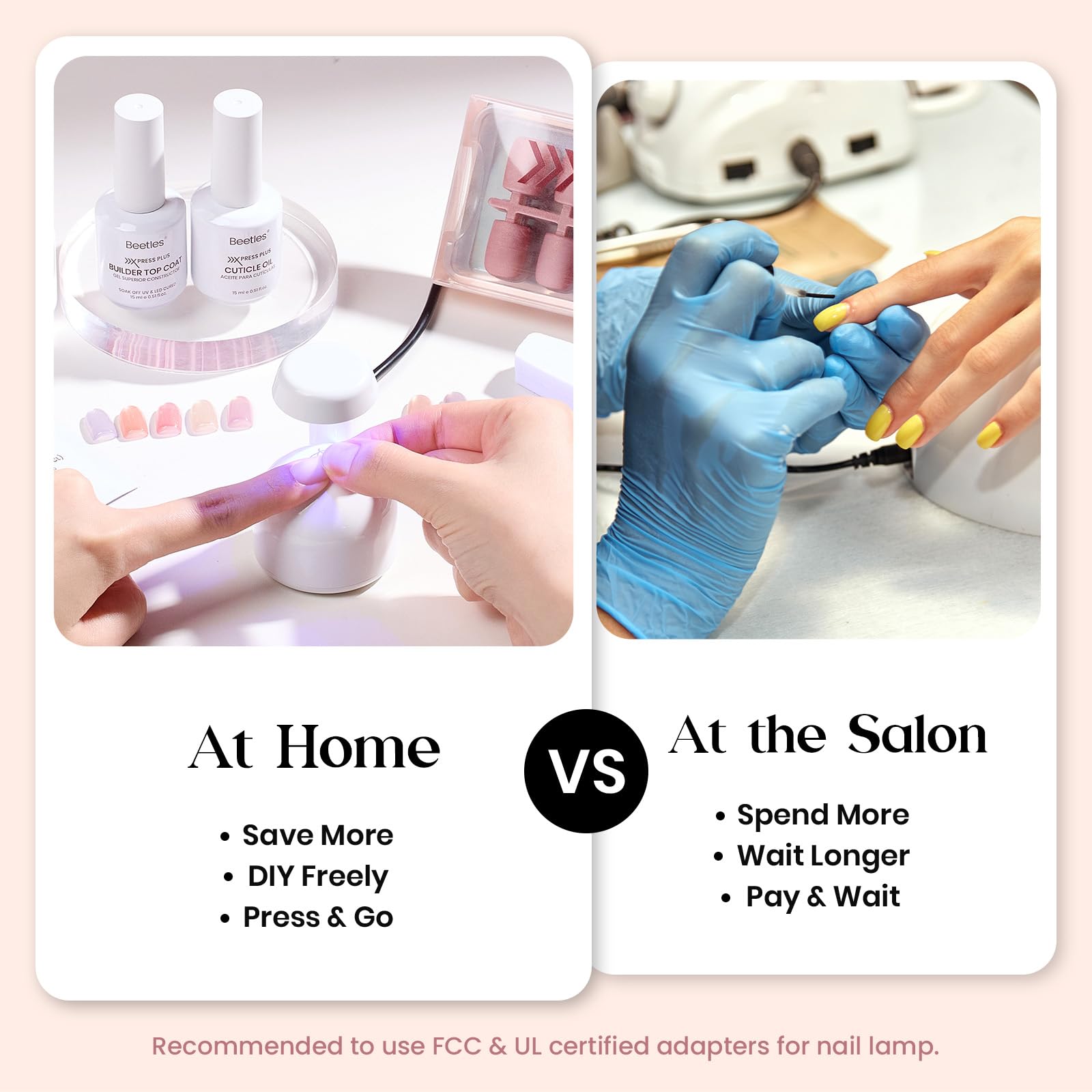 Beetles X Press Cat Eye Nails Kit - 7 Colors Nude Cat Eye Press On Nails Medium Almond | 224Pcs 16 Sizes All-in-One Kit With Nail Glue, Remover, Builder Top Coat, Nail Lamp