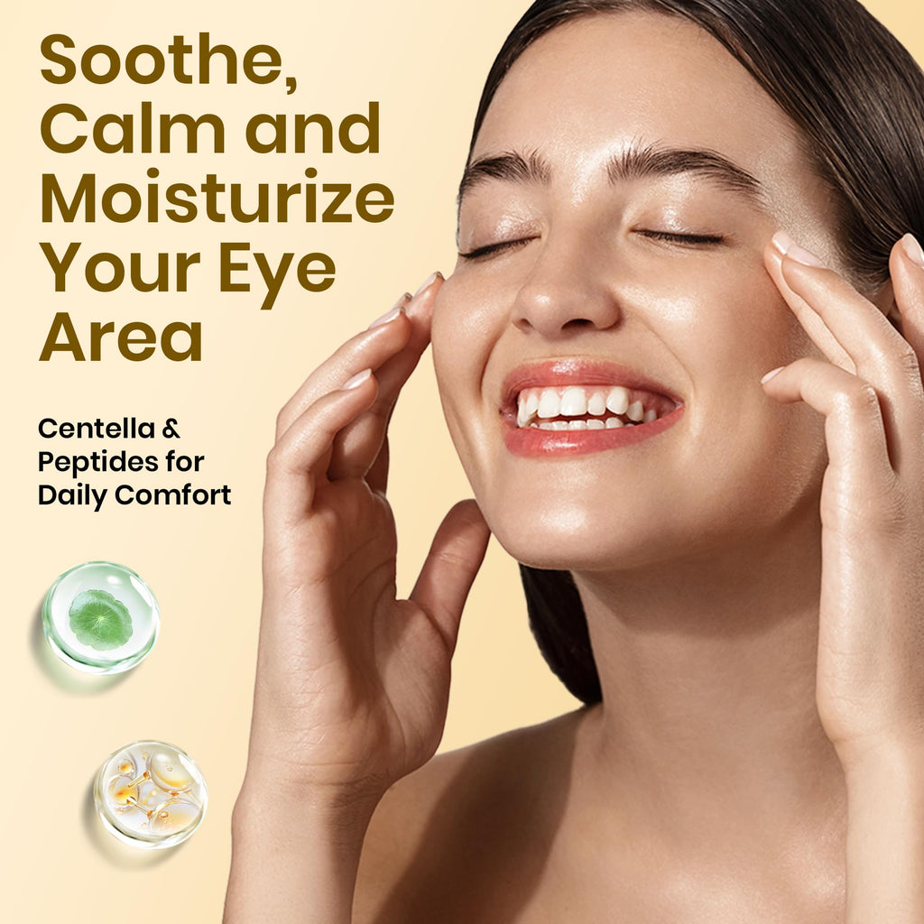 Beetles Caffeine Eye Cream with Retinol – Brighten Under Eyes, Blur Fine Lines | Cooling Metal Tip, 0.68 fl oz