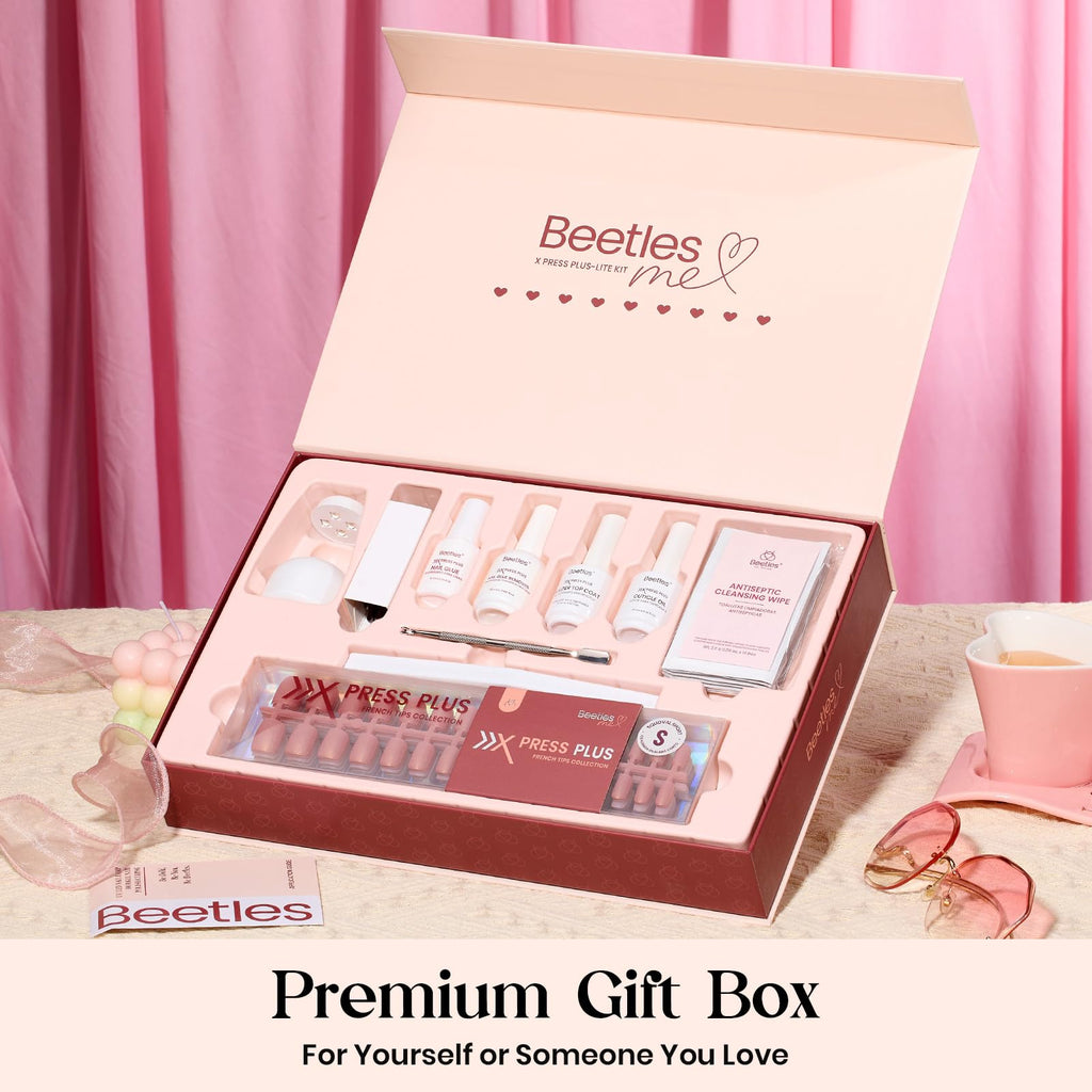 Beetles Cat Eye Nails Kit Enchanted Aurora – 224 Pcs, 16 Sizes, All-in-One