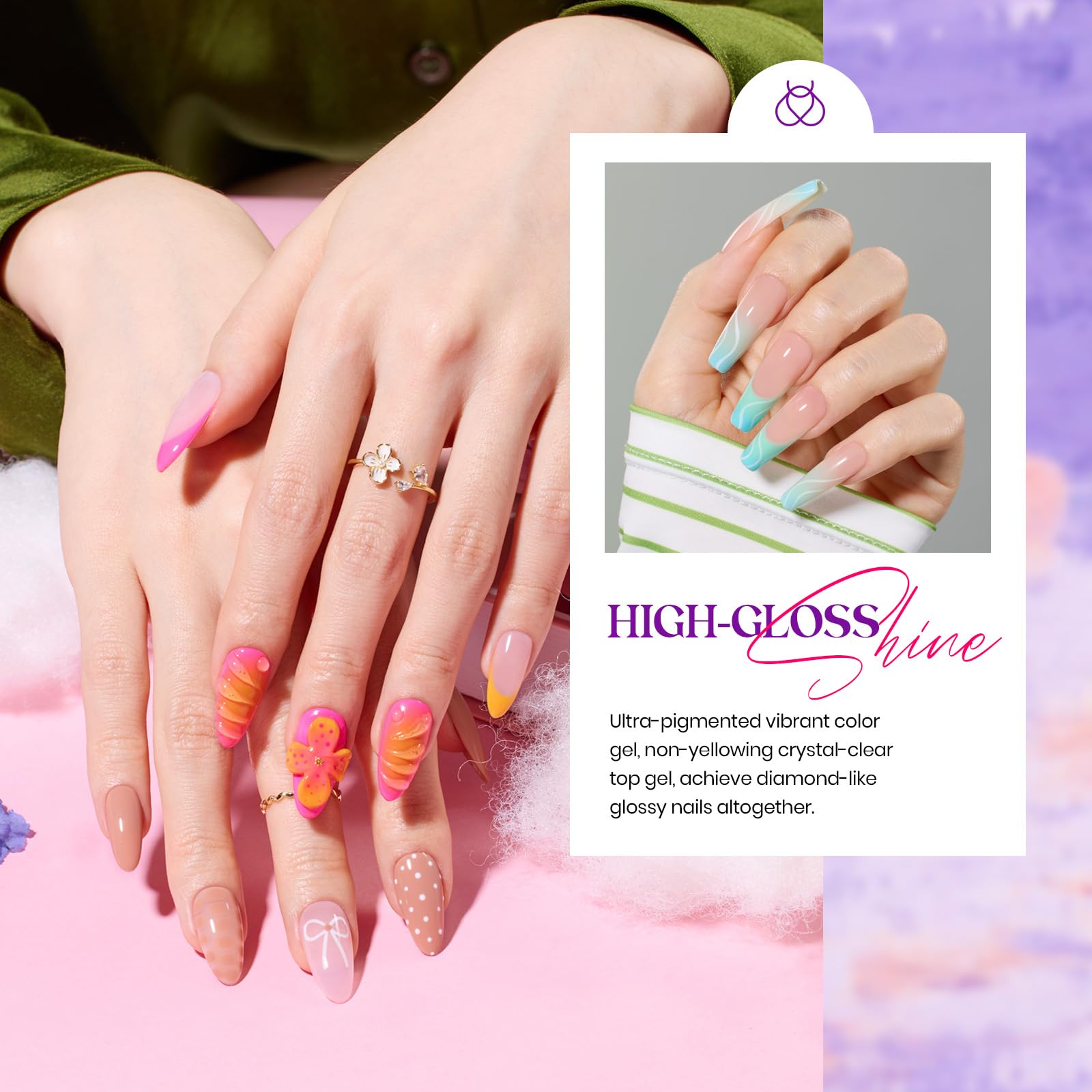 Beetles Spring Gel Polish Set — 32 Colors UV/LED Nails Kit with Base & Top Coats