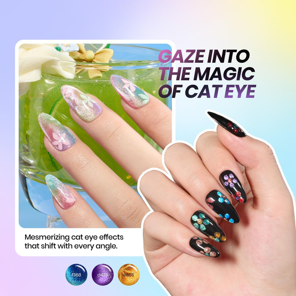 Beetles Spring Gel Nail Polish Set – 53 Pcs, 48 Colors, Base & Top Coats, Nail Magnetic