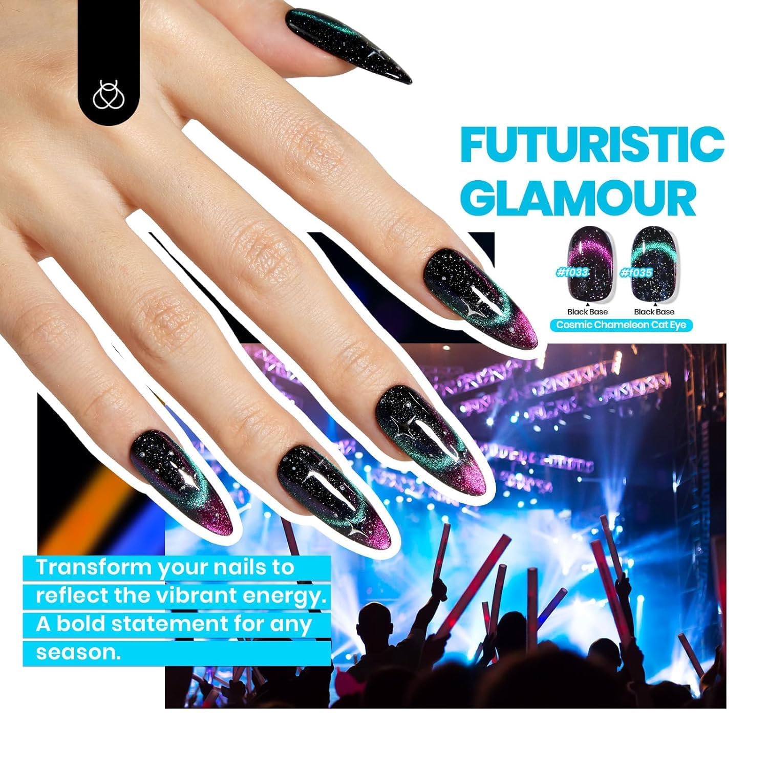 Beetles Cat Eye Gel Nail Polish Set — 36 Colors + Magnet Kit
