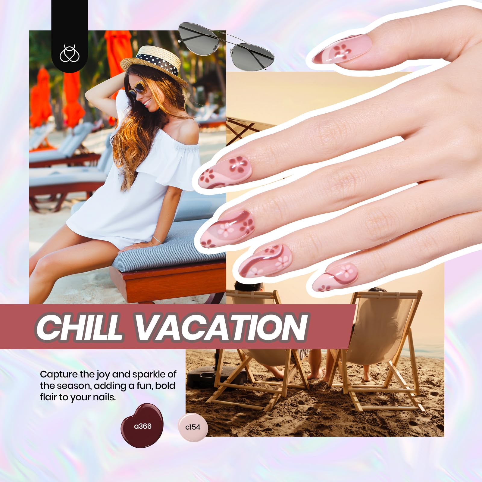 Beetles Gel Nail Polish Kit with UV Light — 46 PCS, 25 Colors for At-Home Manicures