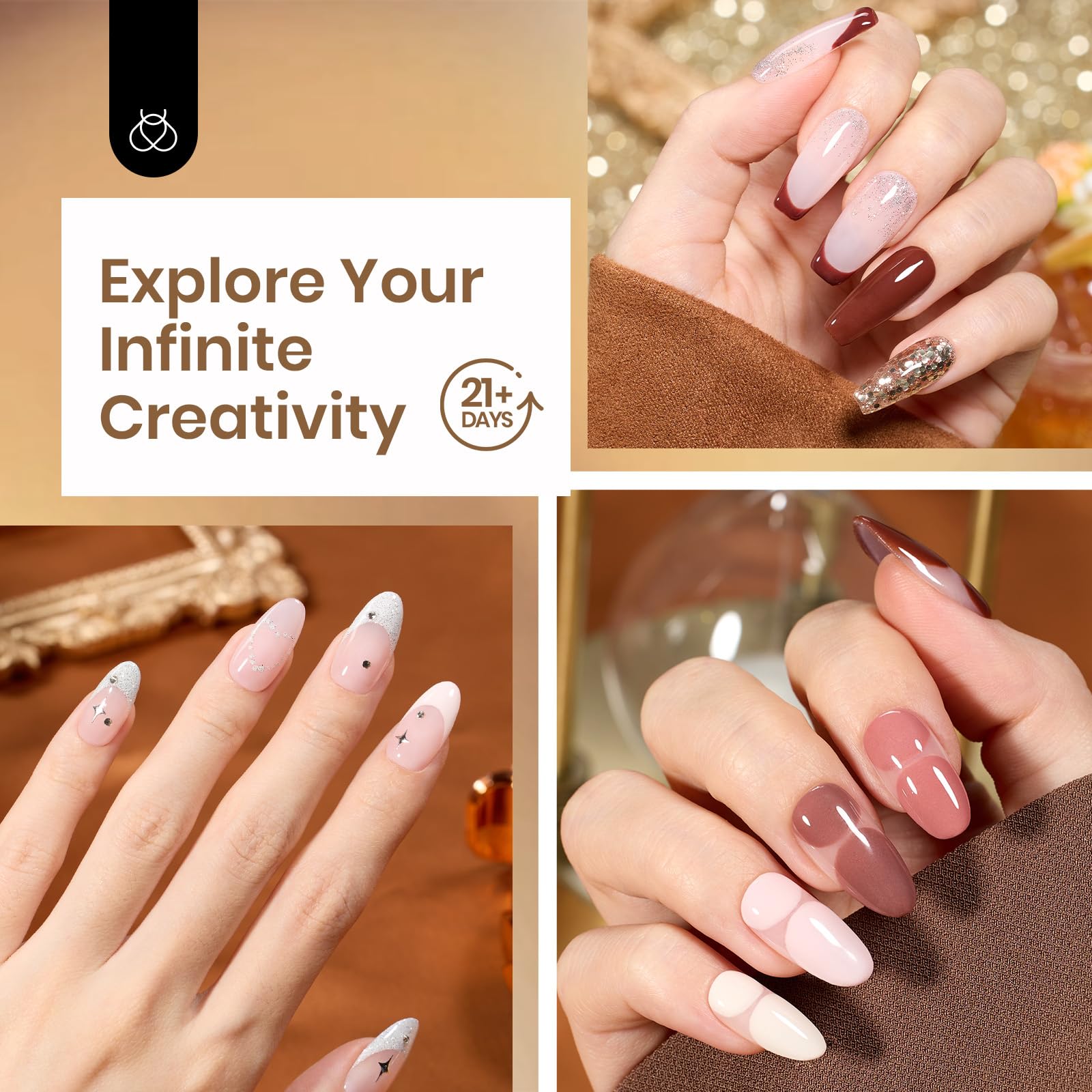 Beetles Nail Dip Powder Kit – 20 Colors Nude & Glitter | Quick-Dry Dip Set