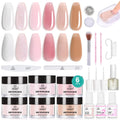 Beetles Dip Powder Nail Kit – 6 Colors + Base, Top Coat, Activator, Tools