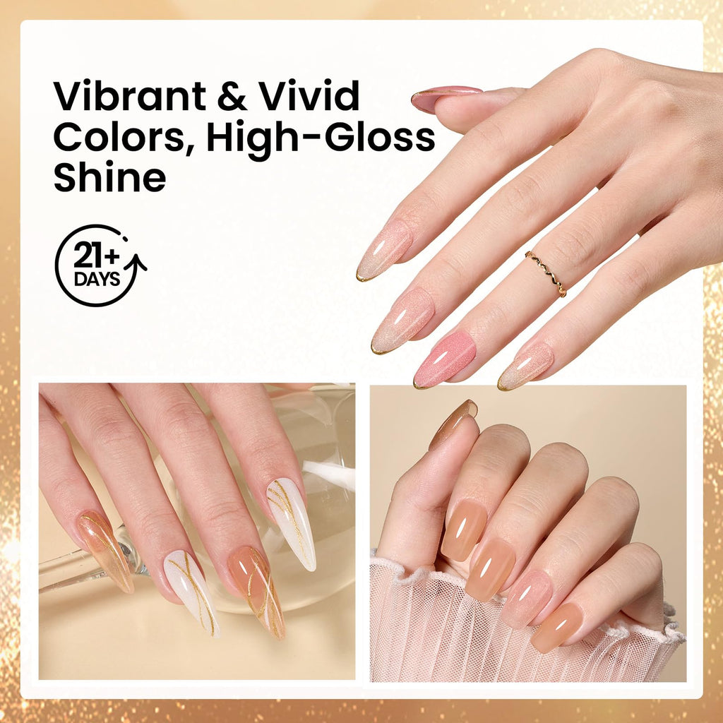 Beetles Dip Powder Nail Kit – 6 Colors + Base, Top Coat, Activator, Tools