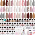 Beetles Dip Powder Nail Kit – 20 Colors Peach Brownie Collection + Electric Nail Drill