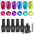 Beetles Fairy Prism Cat Eye Gel Nail Polish Set – 6 Magnetic Colors Kit
