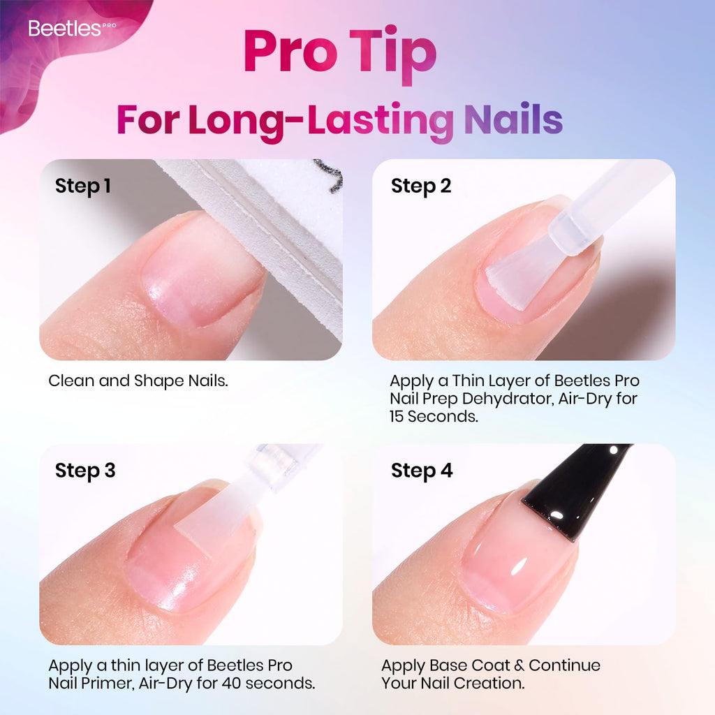 Beetles Professional Nail Prep Dehydrator – Superior Bonding Primer for Gel & Acrylic