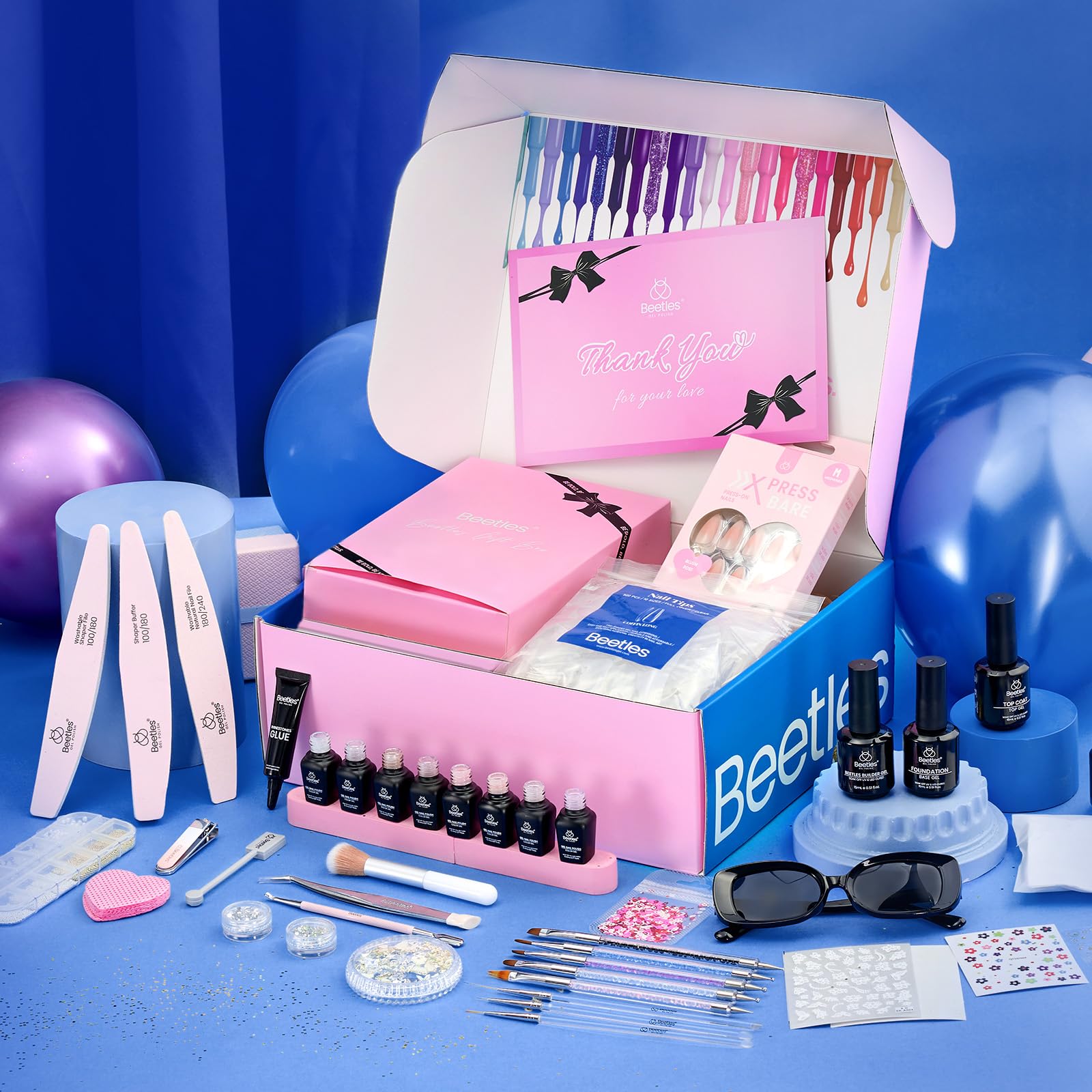 Beetles Jelly Gel Nail Polish Set – Nude Sands Collection (75 PCS) with Cat Eye & Jelly Polishes