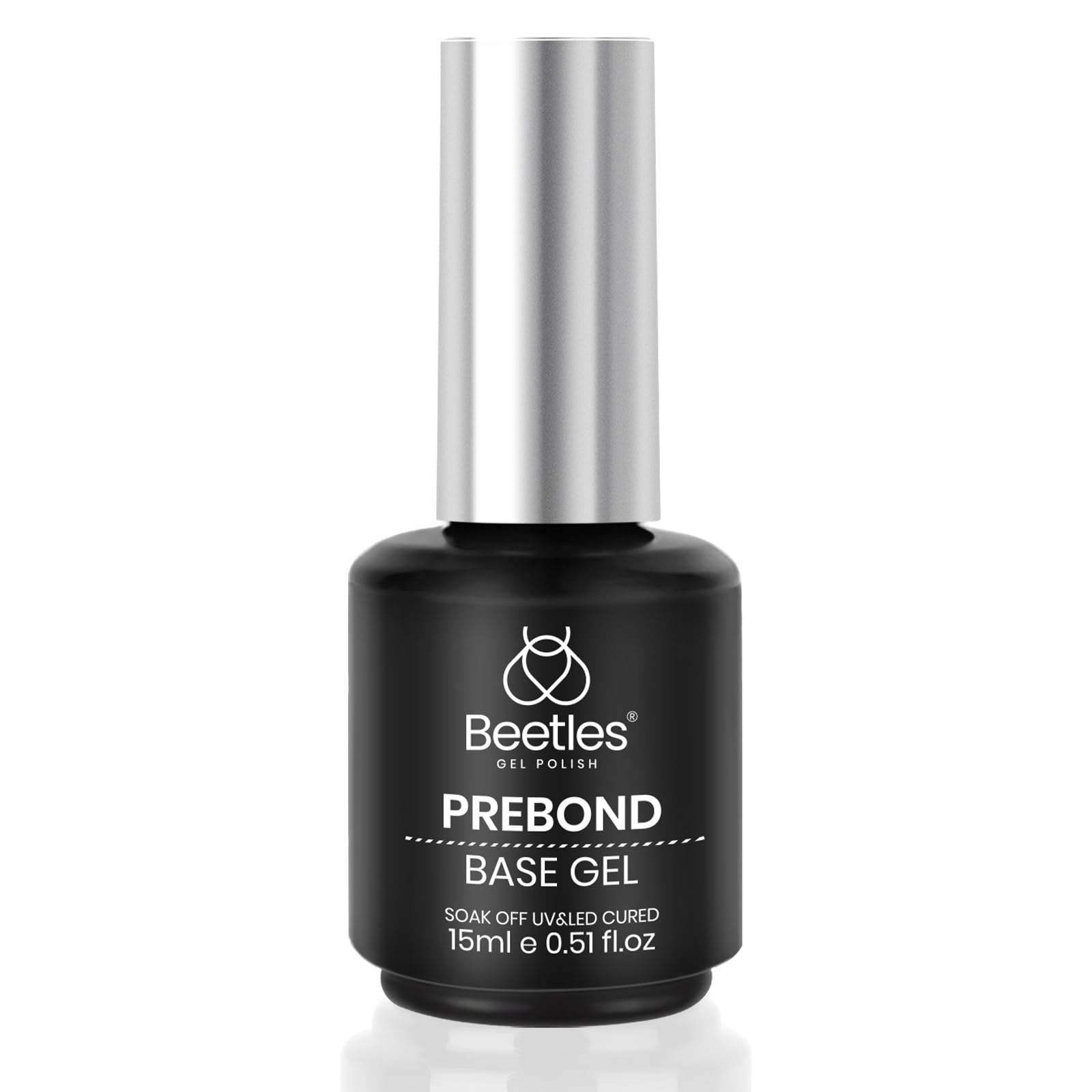 Beetles Gel Base Coat 15ml – Prebond Base Gel for Long-Lasting Gel Nails
