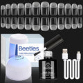 Beetles Gel Nail Kit – 504Pcs Half Matte Tips, 5‑in‑1 Glue Gel, UV/LED Lamp