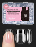 Beetles Gel Nail Tips 288 pcs – Extra Short Square Press On Nails (12 Sizes)