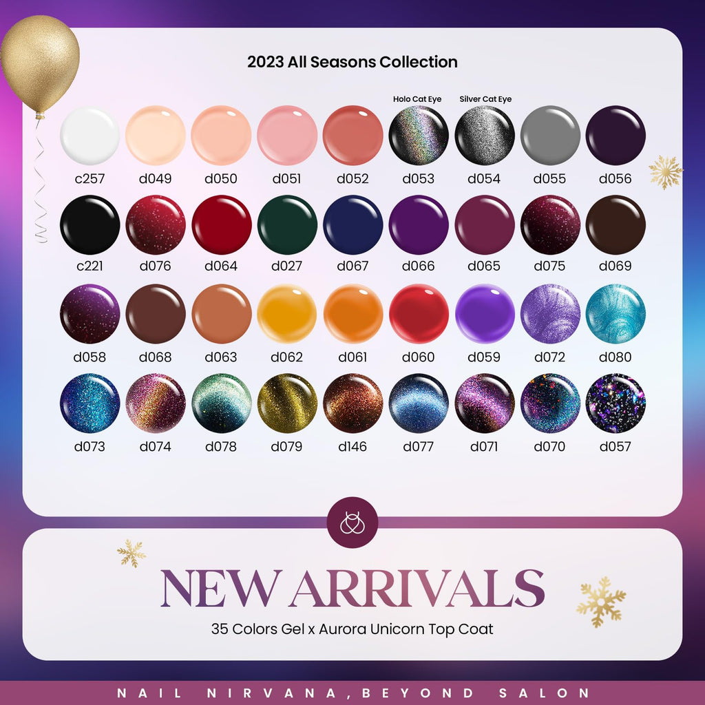 Beetles Gel Nail Polish – 39-Piece Jelly Nail Set with Glitter Colors & 3 Base/Top Coats
