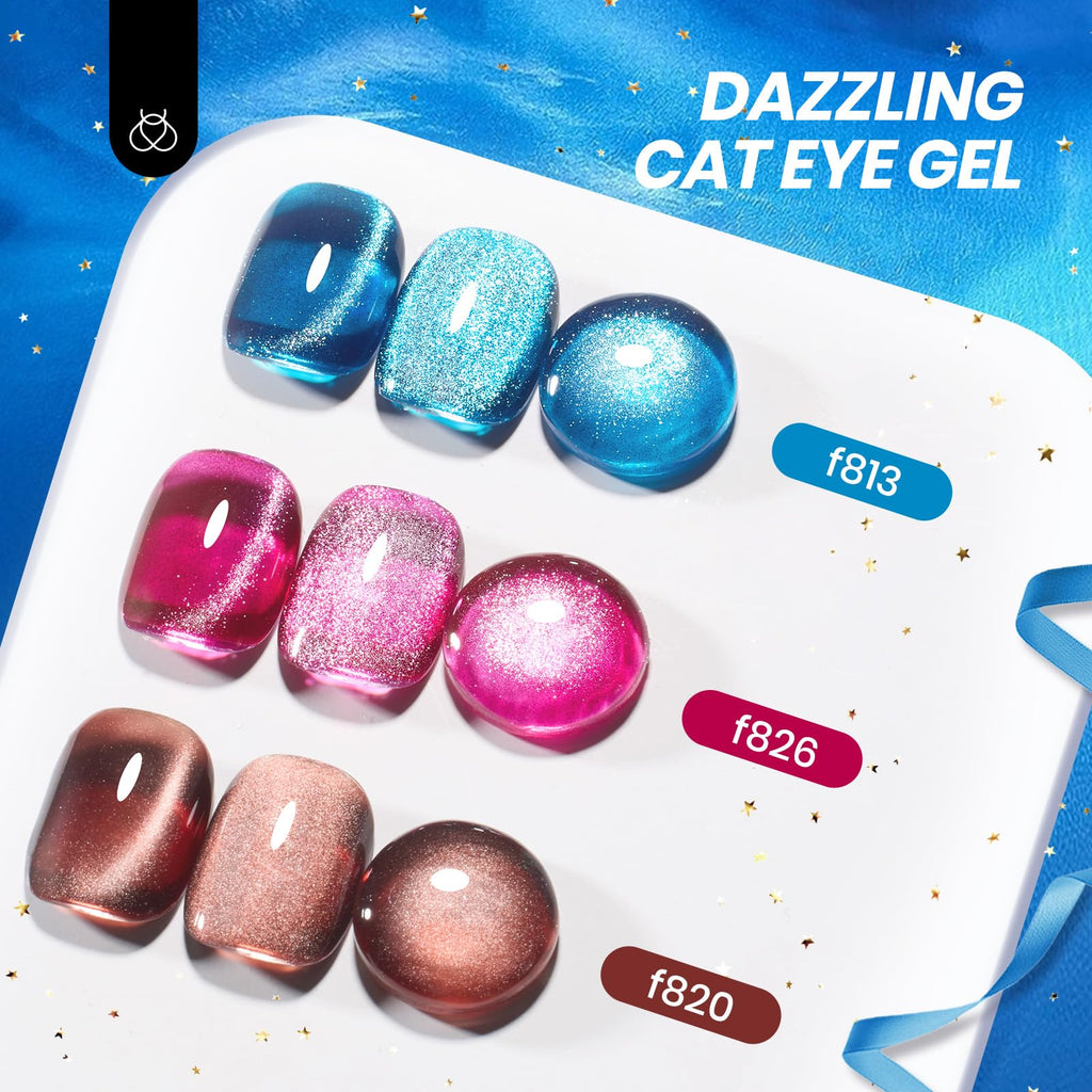 Beetles Gel Polish 75 PCS Deal Box – 20 Colors Nail Kit with Cat Eye & Glitter Gels for UV/LED Home Manicures