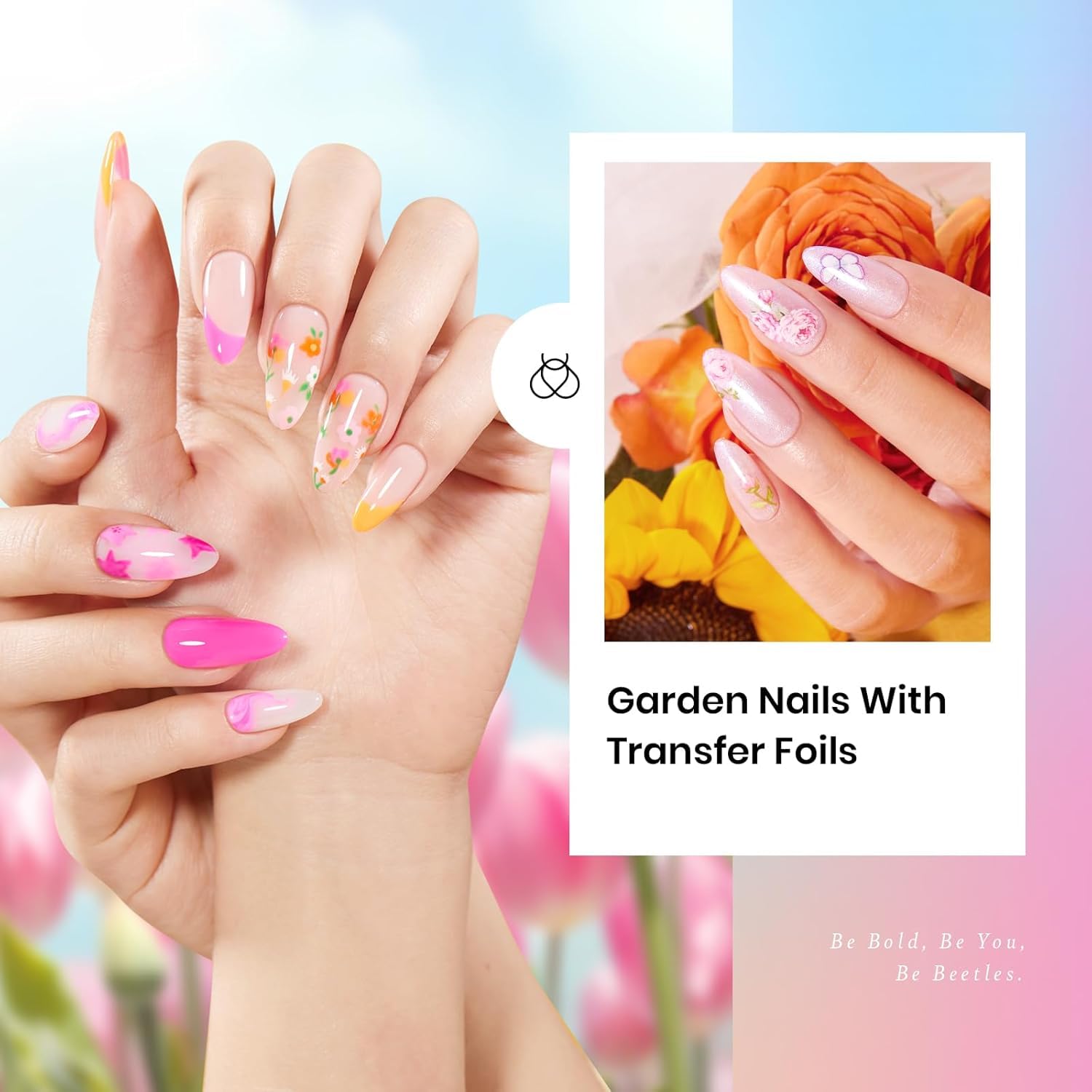 Beetles Gel Polish Kit – 36 Colors Pastel & Glitter UV Gel Manicure Set with Foil Glue and Top Coat