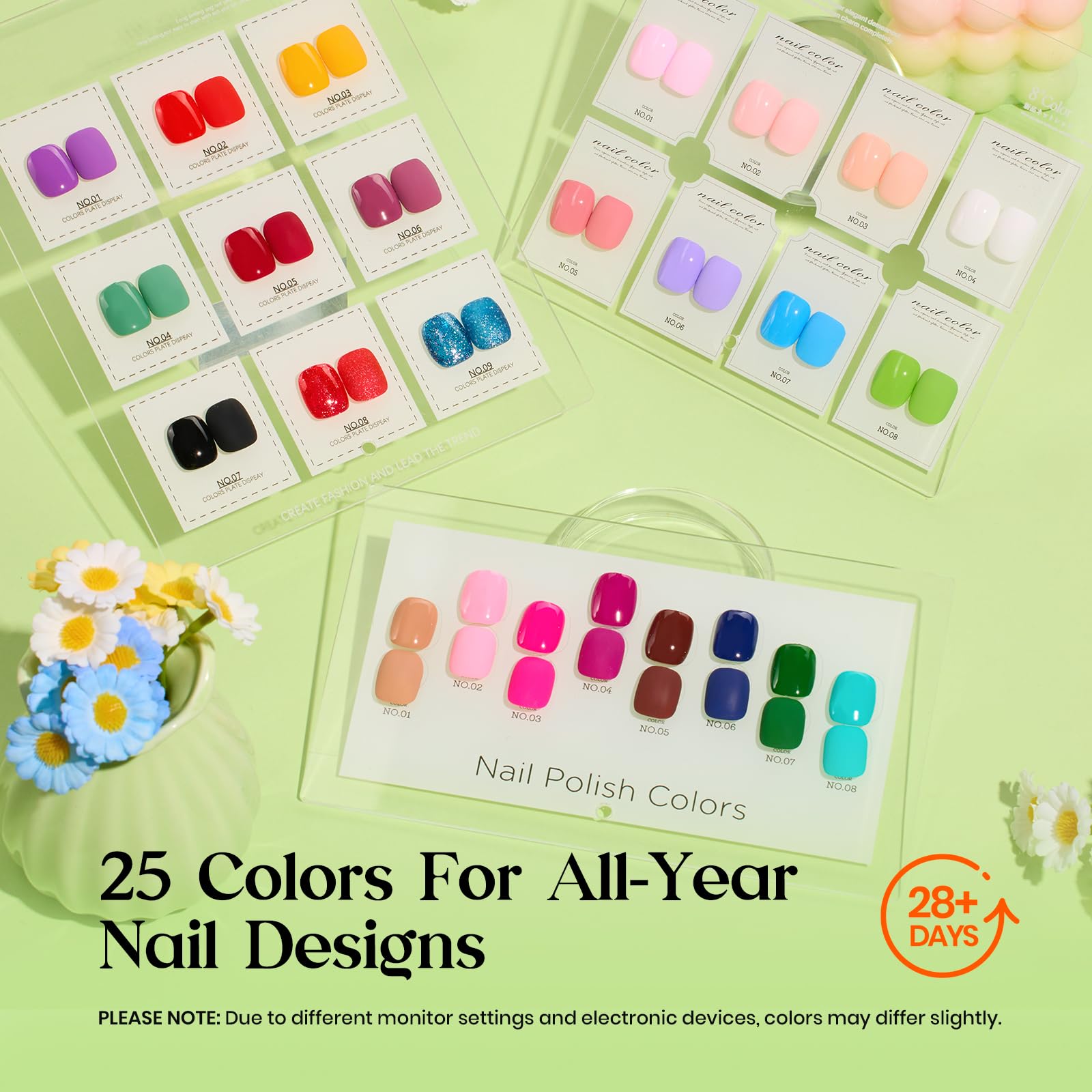Beetles Gel Nail Polish Kit with UV Light — 25 Colors, 28 Tools, Base & Top Coats