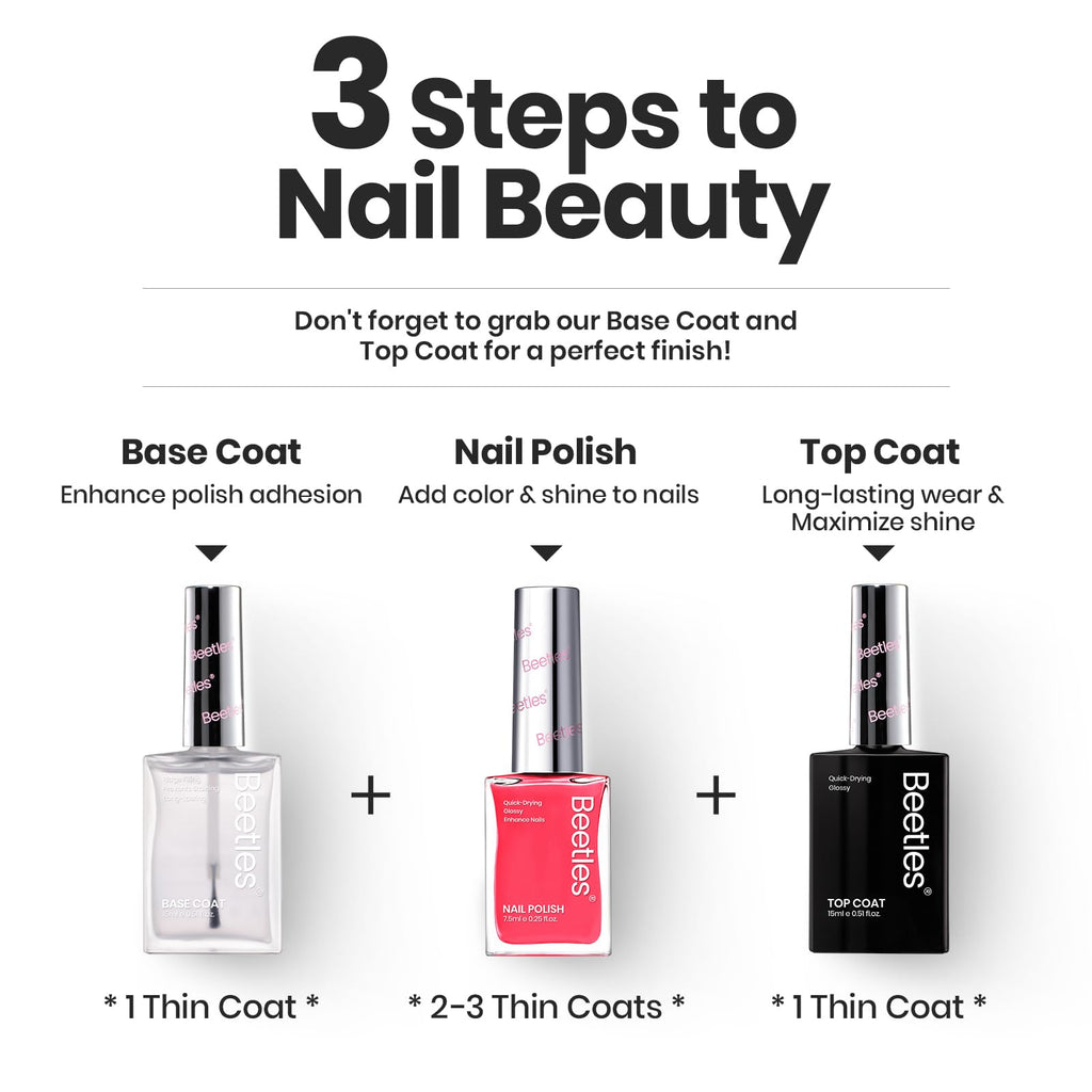 Beetles Gel Polish Neon Nail Polish Set – 6 Vibrant Colors, Quick Dry, Glossy Shine
