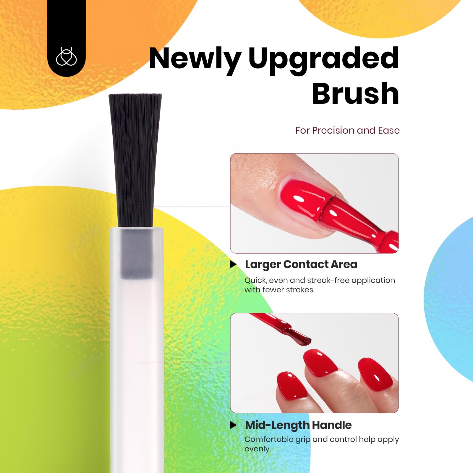 Beetles Gel Polish Neon Rainbow Set — 6 Neon Colors, HEMA-Free, 15ml, Soak-Off UV/LED