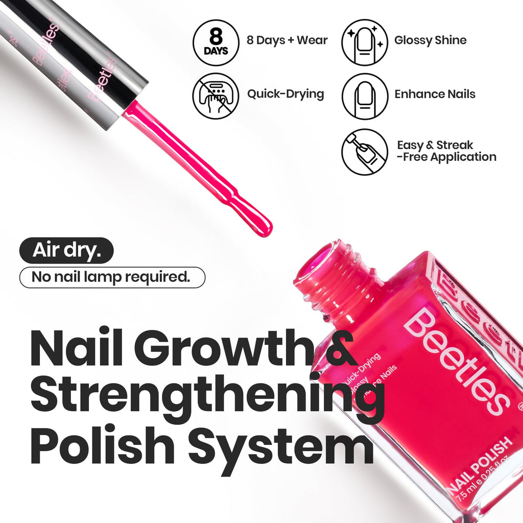 Beetles Gel Polish Neon Nail Polish Set – 6 Vibrant Colors, Quick Dry, Glossy Shine