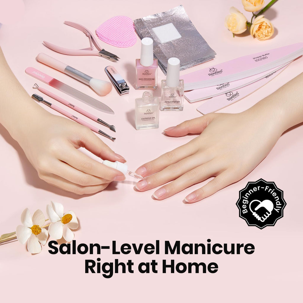 Beetles Gel Polish Remover Kit – 14pc At-Home Manicure & Nail Care Tools