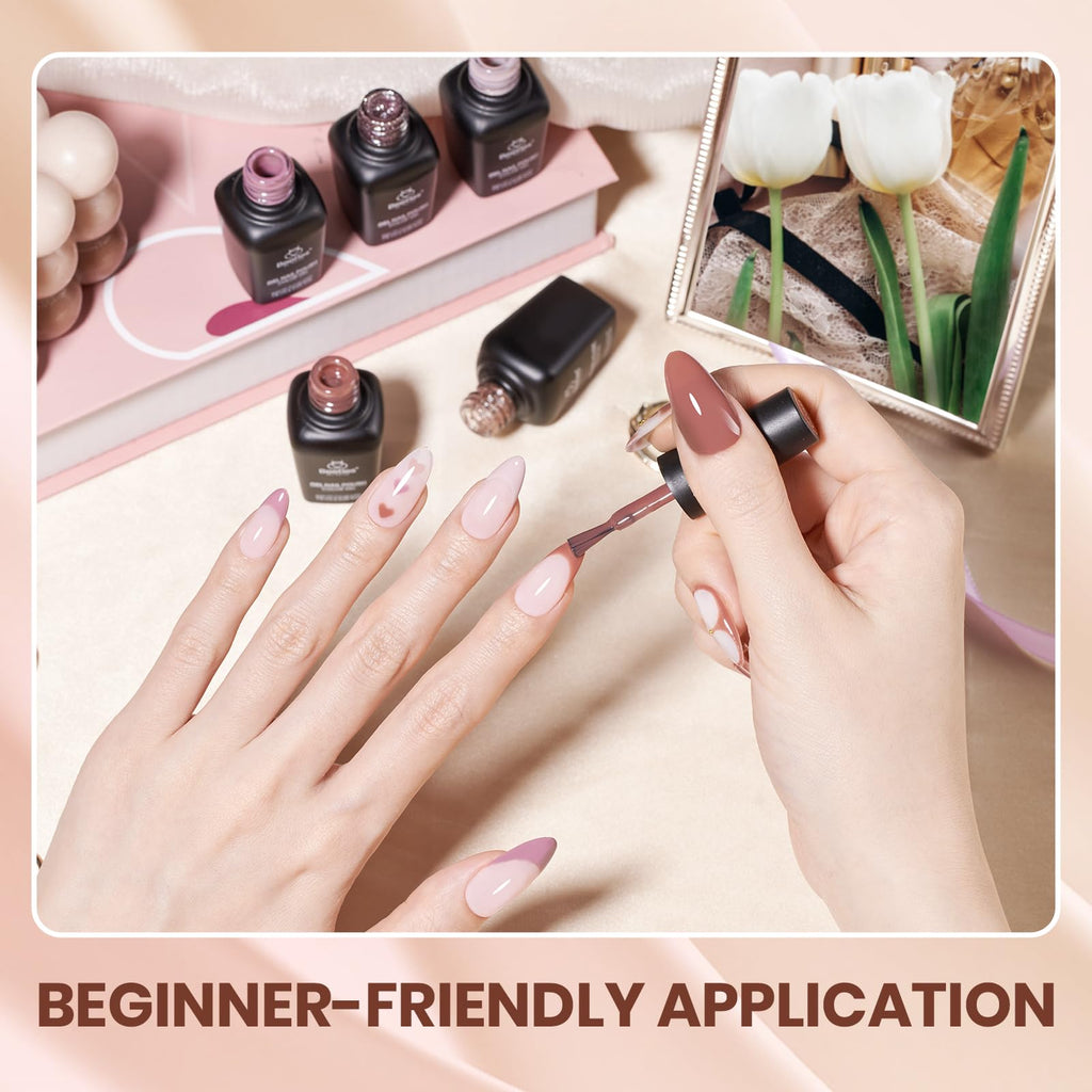 Beetles Gel Polish Set – 12 Autumn Colors (Brown, Purple, Blue) | UV/LED Cure