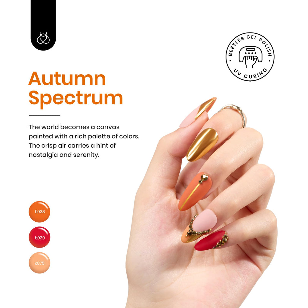 Beetles Gel Polish Set — 20 Colors for Fall & Winter with Base & Top Coat
