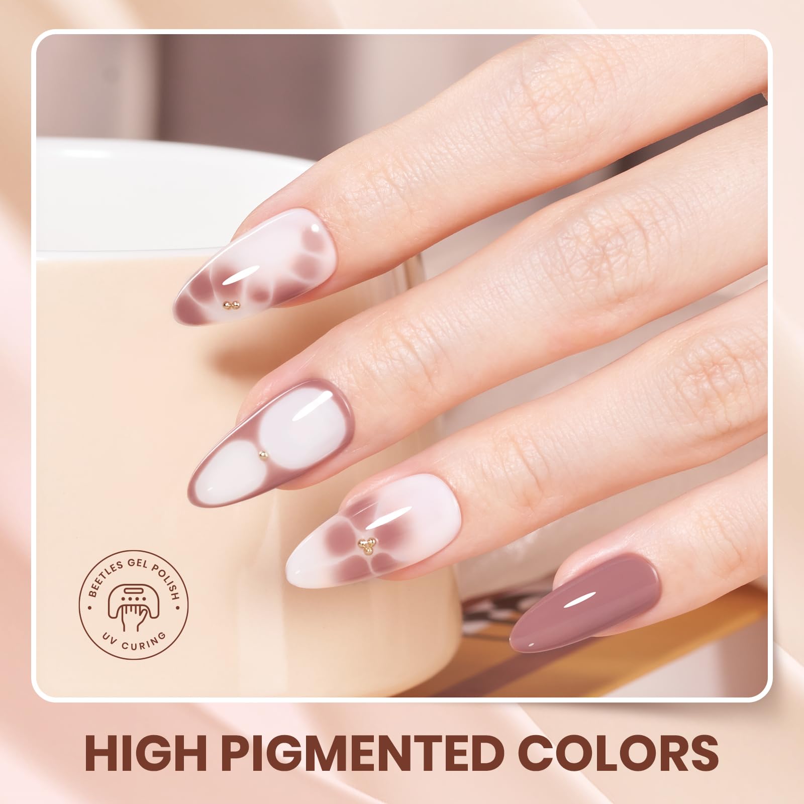 Beetles Gel Polish Set – 12 Autumn Colors (Brown, Purple, Blue) | UV/LED Cure